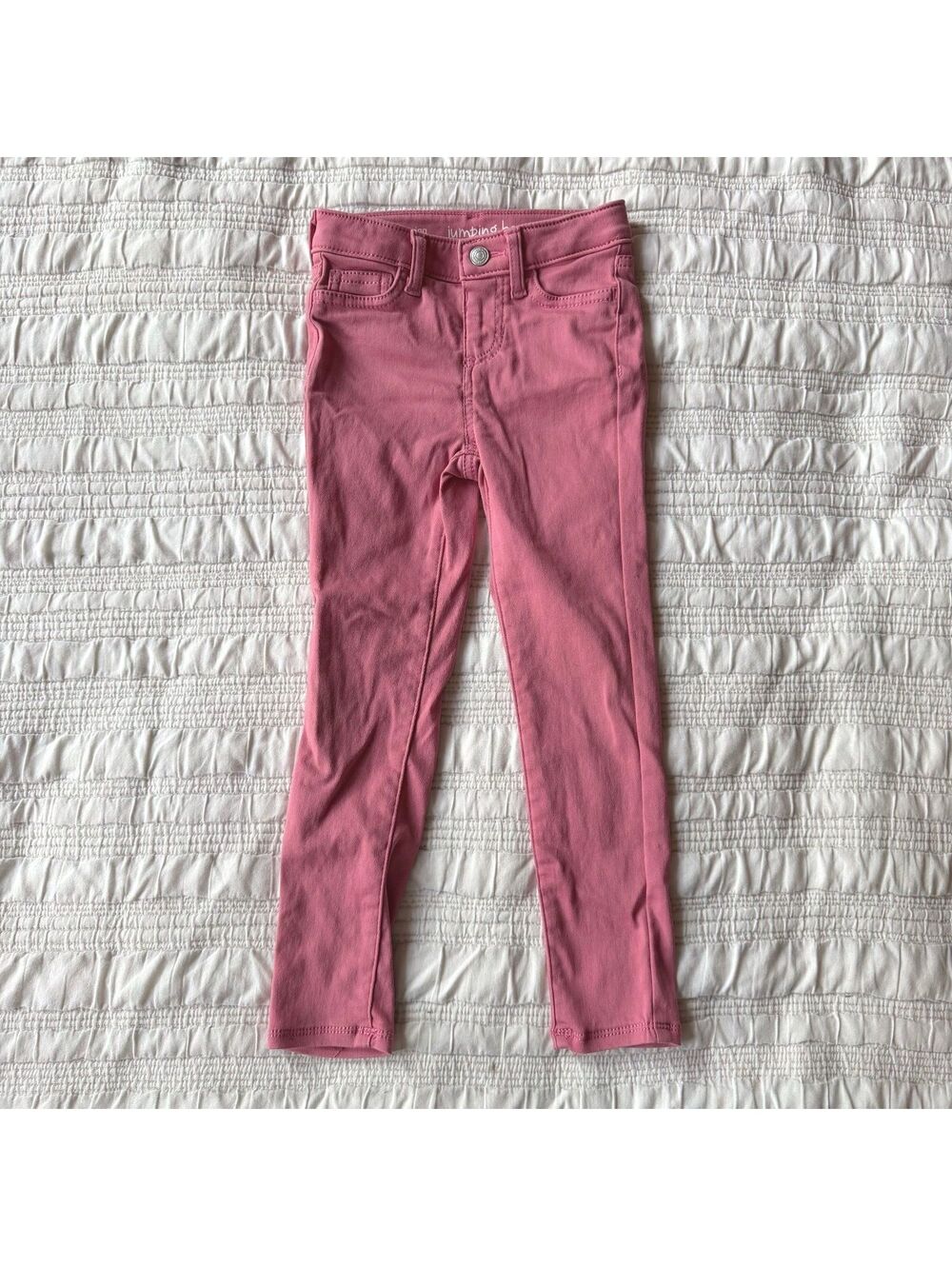 Jumping Beans Girls Pink Jeggings Size 5 Stretch Denim Adventure Jean Pants